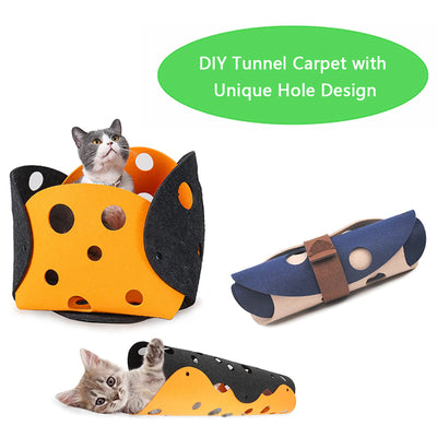Collapsible Cat Tunnel & Toy House