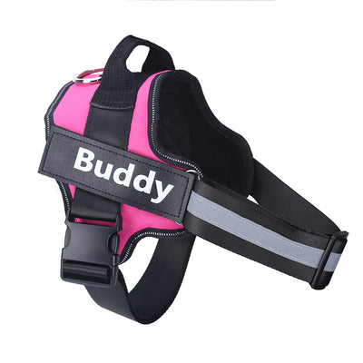 No-Pull Reflective Adjustable Dog Harness – Personalized Custom Patch