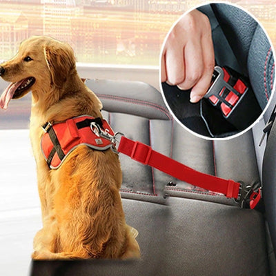 Adjustable Pet Car Seat Belt – Dog & Cat Safety Harness