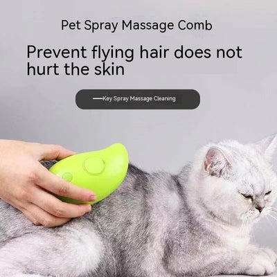 3-in-1 Electric Steam Pet Grooming Brush