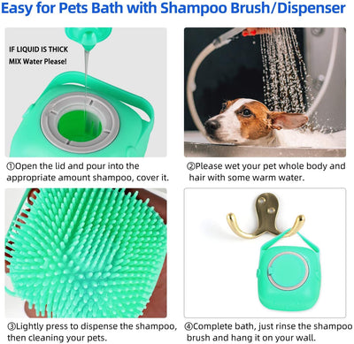Soft Silicone Pet Bath & Massage Brush