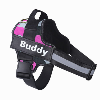 No-Pull Reflective Adjustable Dog Harness – Personalized Custom Patch