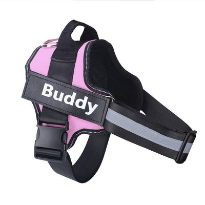 No-Pull Reflective Adjustable Dog Harness – Personalized Custom Patch