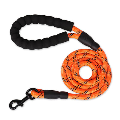 Reflective Nylon Dog Leash – Strong, Safe Walking Rope for All Dog Sizes