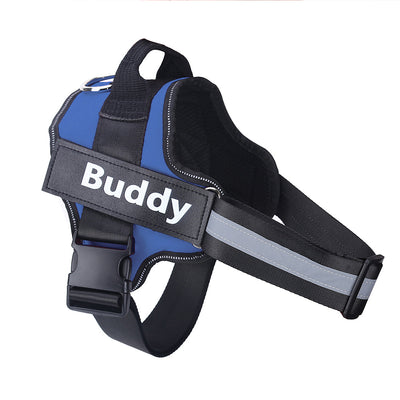No-Pull Reflective Adjustable Dog Harness – Personalized Custom Patch