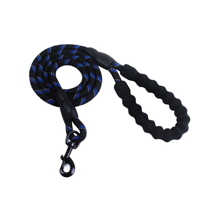 Reflective Nylon Dog Leash – Strong, Safe Walking Rope for All Dog Sizes