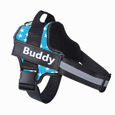 No-Pull Reflective Adjustable Dog Harness – Personalized Custom Patch
