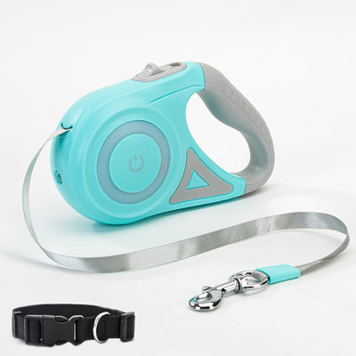 Retractable Dog Leash with Collar – Automatic Pet Traction Rope