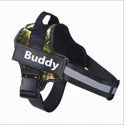 No-Pull Reflective Adjustable Dog Harness – Personalized Custom Patch