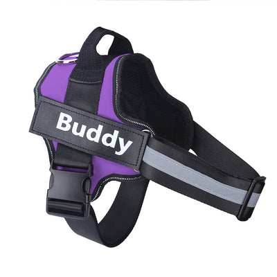 No-Pull Reflective Adjustable Dog Harness – Personalized Custom Patch