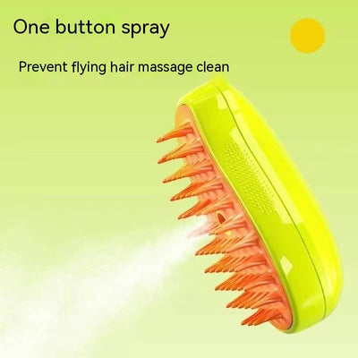 3-in-1 Electric Steam Pet Grooming Brush