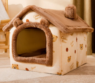 Foldable Dog House – Warm Cat & Dog Bed
