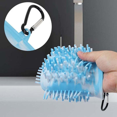 2-in-1 Dog Paw Cleaner – Portable Foot Wash Brush