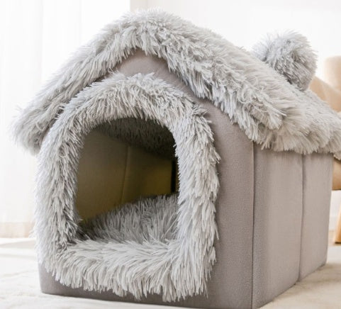 Foldable Dog House – Warm Cat & Dog Bed