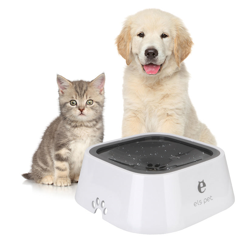 1.5L Anti-Spill Slow Water Bowl for Cats & Dogs