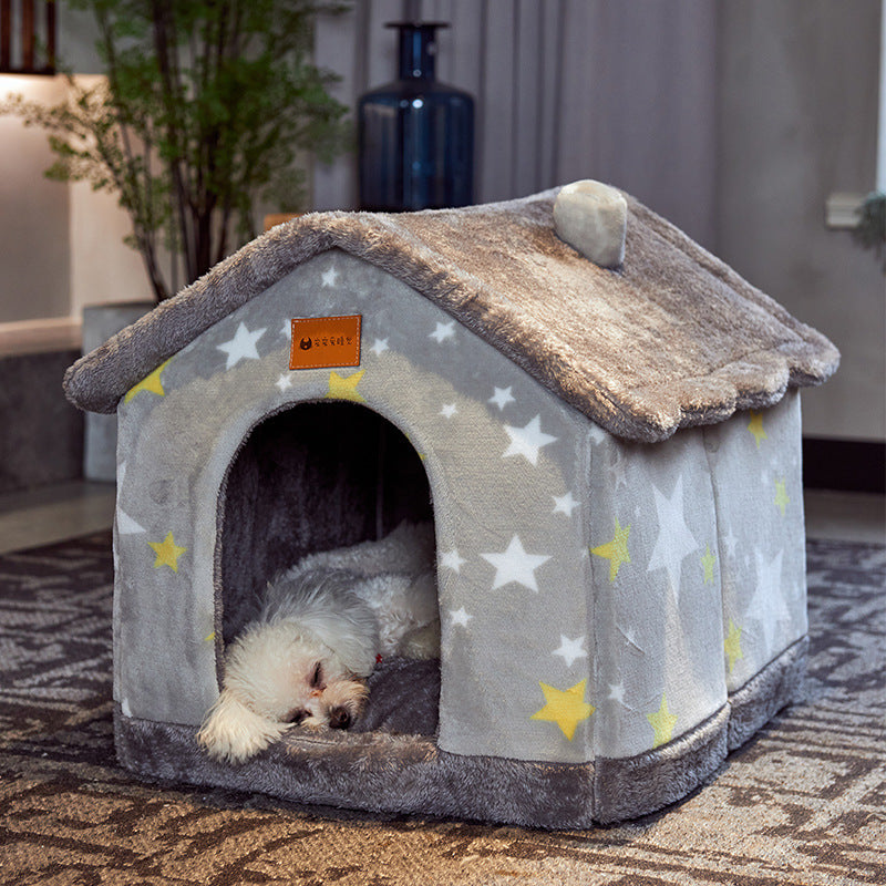 Foldable Dog House – Warm Cat & Dog Bed