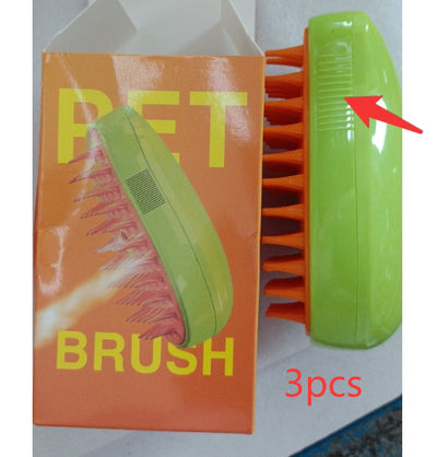 3-in-1 Electric Steam Pet Grooming Brush