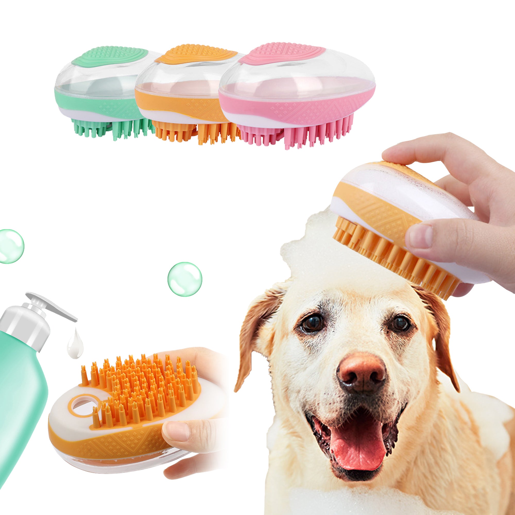 Dog & Cat SPA Brush – 2-in-1 Silicone Groomer