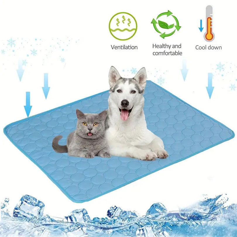 Dog Cooling Mat – Summer Cold Bed for Pets