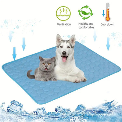 Dog Cooling Mat – Summer Cold Bed for Pets