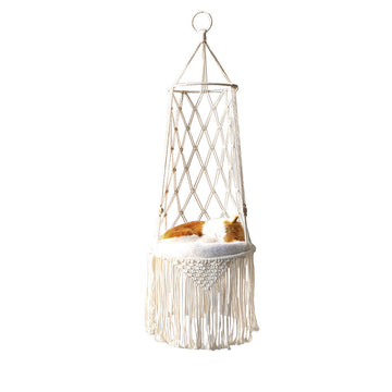 Macrame Hanging Cat Bed