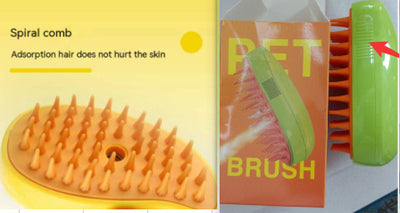 3-in-1 Electric Steam Pet Grooming Brush
